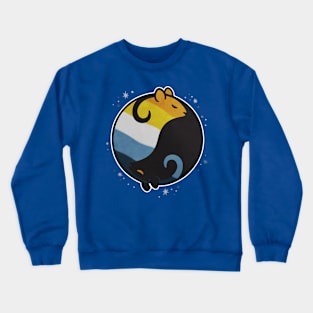 Aroace Rat Yin Yang Pride Flag Crewneck Sweatshirt